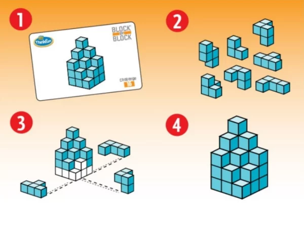 Block by Block 3D Puzzle Game – Fly Kids